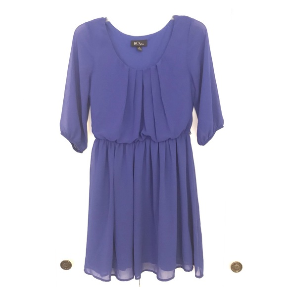 BCX Royal Blue 3/4 Sleeve Flowy Dress - Picture 2 of 6